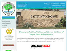 Tablet Screenshot of cottonwoodshores.org